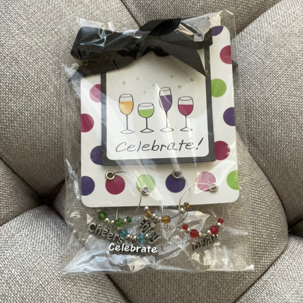 GANZ Celebrate Wine Glass Charms